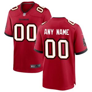 Men’s Nike Tampa Bay Buccaneers Red Custom Game Jersey