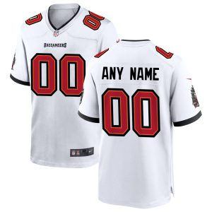 Men’s Nike Tampa Bay Buccaneers White Custom Game Jersey