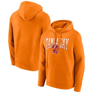 Men’s Tampa Bay Buccaneers Orange Gridiron Classics Campus Standard Pullover Hoodie