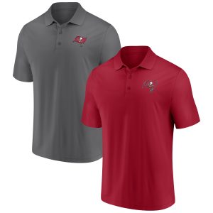 Men’s Tampa Bay Buccaneers Red/Pewter Home and Away 2-Pack Polo Set