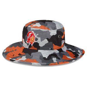 Men’s Tampa Bay Buccaneers New Era Camo 2022 NFL Training Camp Bucket Hat