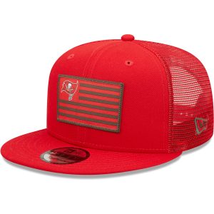 Men’s Tampa Bay Buccaneers New Era Red Republic Redux 9FIFTY Snapback Hat