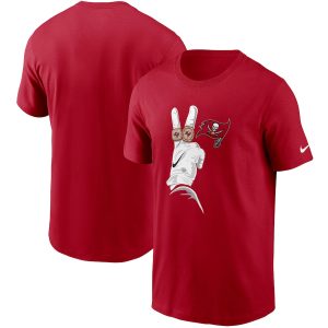 Men’s Tampa Bay Buccaneers Nike Red Hometown Collection Rings T-Shirt