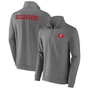 Tampa Bay Buccaneers NFL x Darius Rucker Collection by Fanatics Tri-Blend Quarter-Zip Sweatshirt – Gray