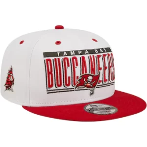 Tampa Bay Buccaneers New Era Retro Title 9FIFTY Snapback Hat – White/Red