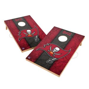 Tampa Bay Buccaneers 2′ x 3′ Vintage Cornhole Board Set
