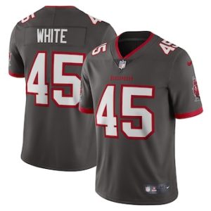 Devin White Tampa Bay Buccaneers Nike Vapor Limited Jersey – Pewter