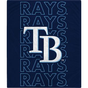 Tampa Bay Rays 60″ x 70″ Echo Wordmark Plush Blanket