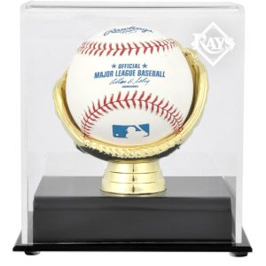 Tampa Bay Rays Gold Glove Single Baseball Logo Display Case