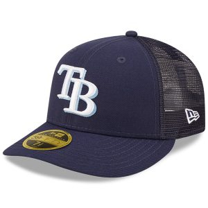 Tampa Bay Rays New Era Authentic Collection Mesh Back Low Profile 59FIFTY Fitted Hat – Navy