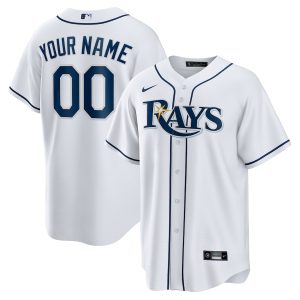 Tampa Bay Rays Nike Home Replica Custom Jersey – White