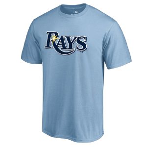 Tampa Bay Rays Secondary Color Primary Logo T-Shirt – Light Blue