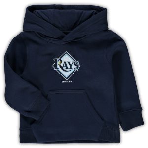 Tampa Bay Rays Toddler Primary Logo Pullover Hoodie – Navy